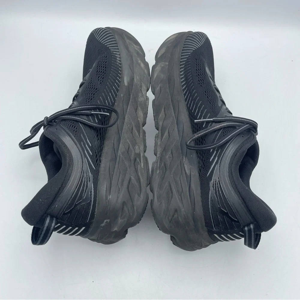 Hoka One One Black Athletic Shoes with Cushioned Sole and Breathable Mesh - Picture 6 of 10